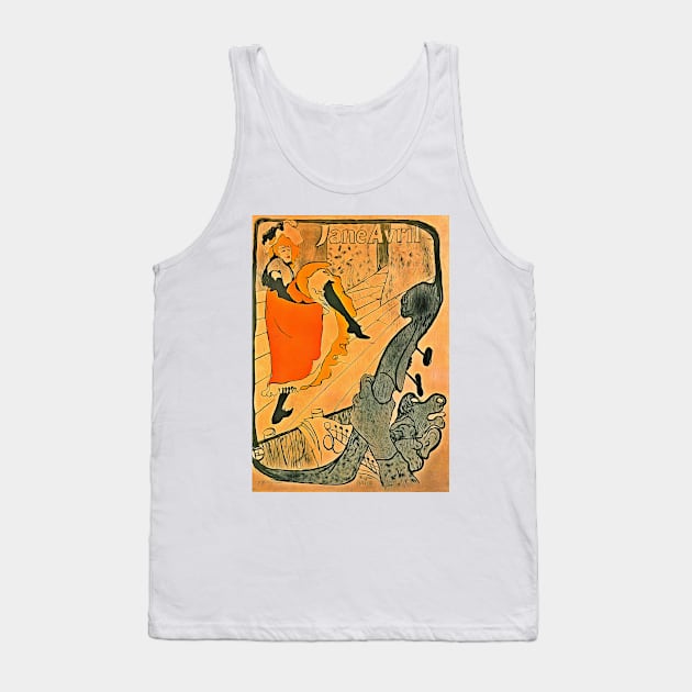 Jane Avril by Toulouse Lautrec Art Nouveau Tank Top by jshep